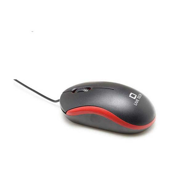 Live Tech MS-04 USB Wired Mouse (Black)  3 Button with scroll wheel 800 DPI Optical Sensor