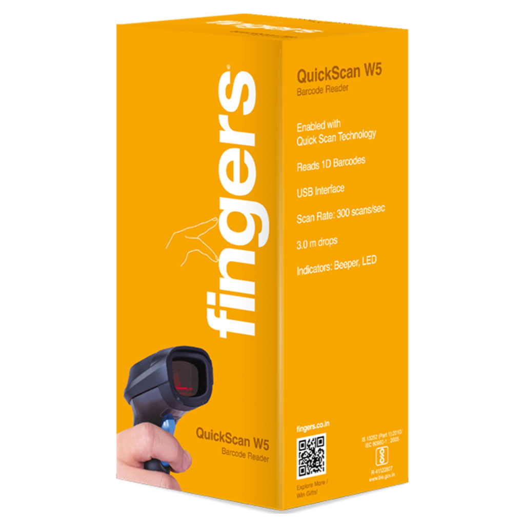 FINGERS Barcode Reader-Quickscan W5