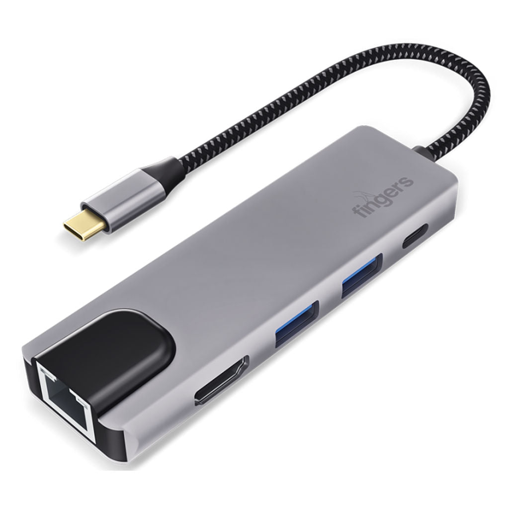 FINGERS TYPEC TO 5IN1 ULTIMO DOCK(Lan/hdmi/c/usb3.0