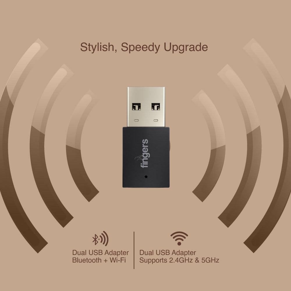 Fingers Bluetooth+Wifi Usb Adapter Fwf602-BT 5ghz