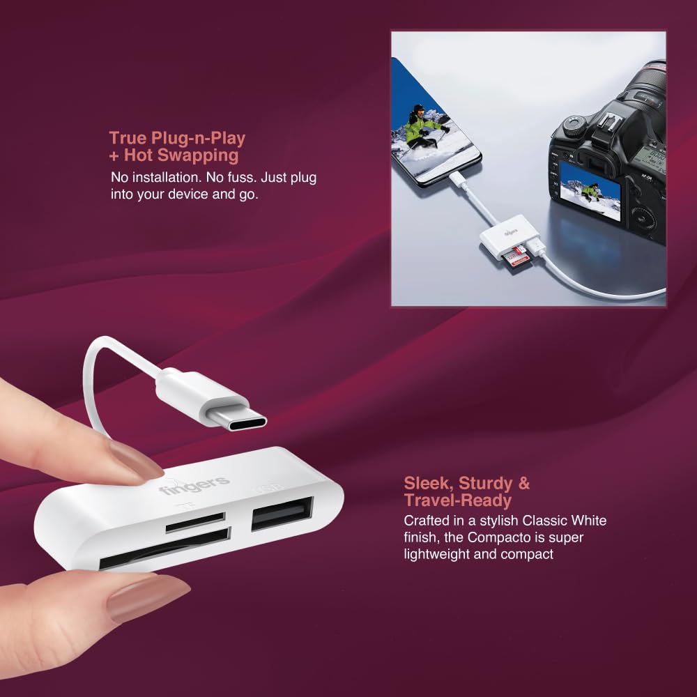 Fingers Type C Hub Sd+Microsd+Usb2.0