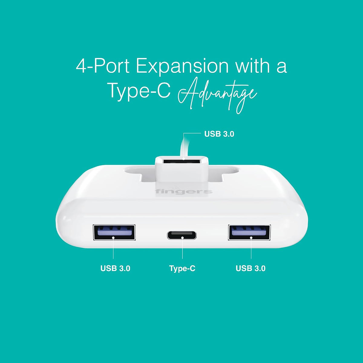 Fingers Usb Hub 3usb 3.0 + 1 Type C - Fast CU3.0