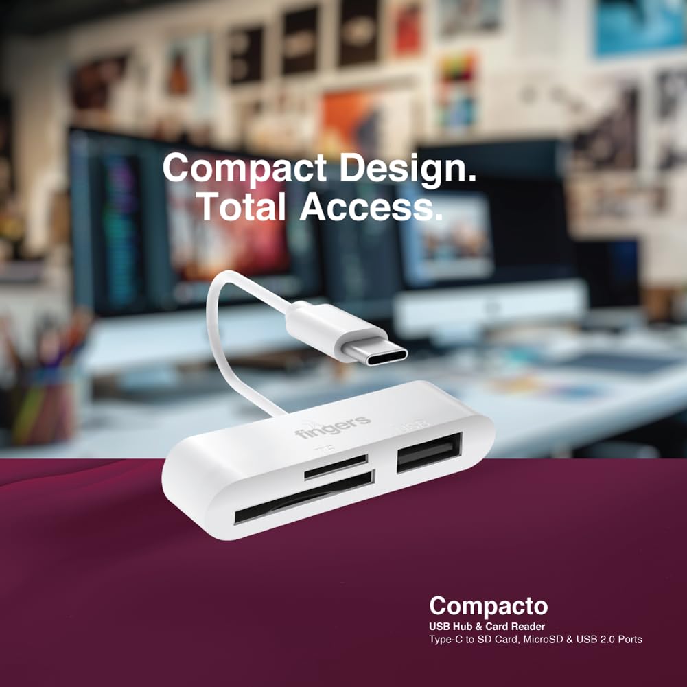 Fingers Type C Hub Sd+Microsd+Usb2.0