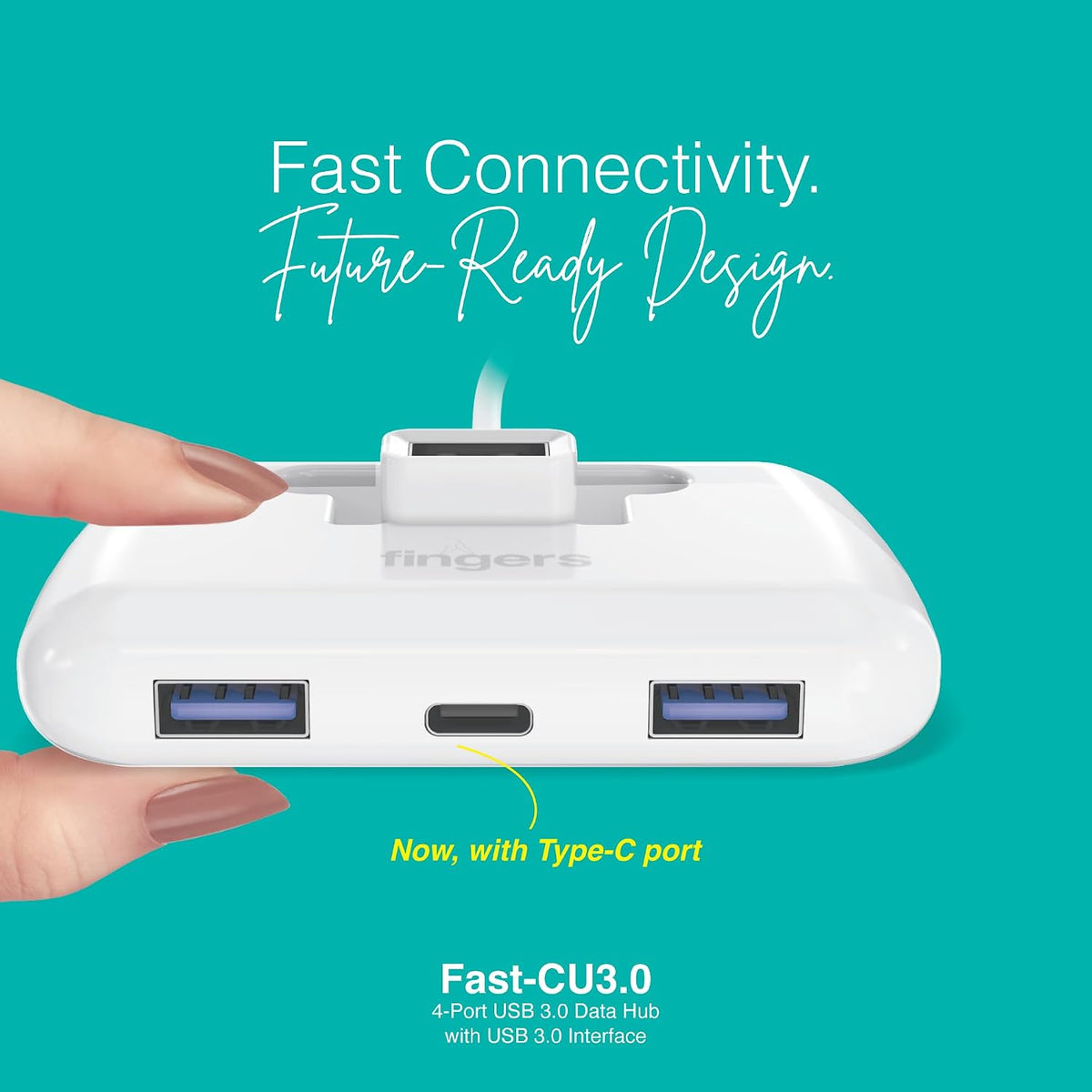 Fingers Usb Hub 3usb 3.0 + 1 Type C - Fast CU3.0
