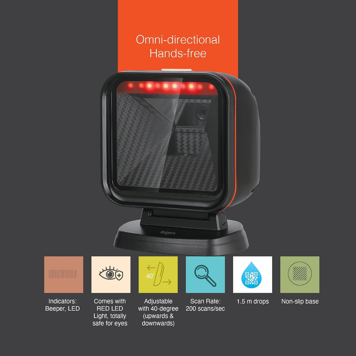 Fingers Barcode Quickscan Omni W106 Table Top