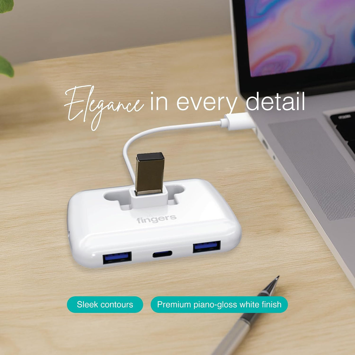 Fingers Usb Hub 3usb 3.0 + 1 Type C - Fast CU3.0