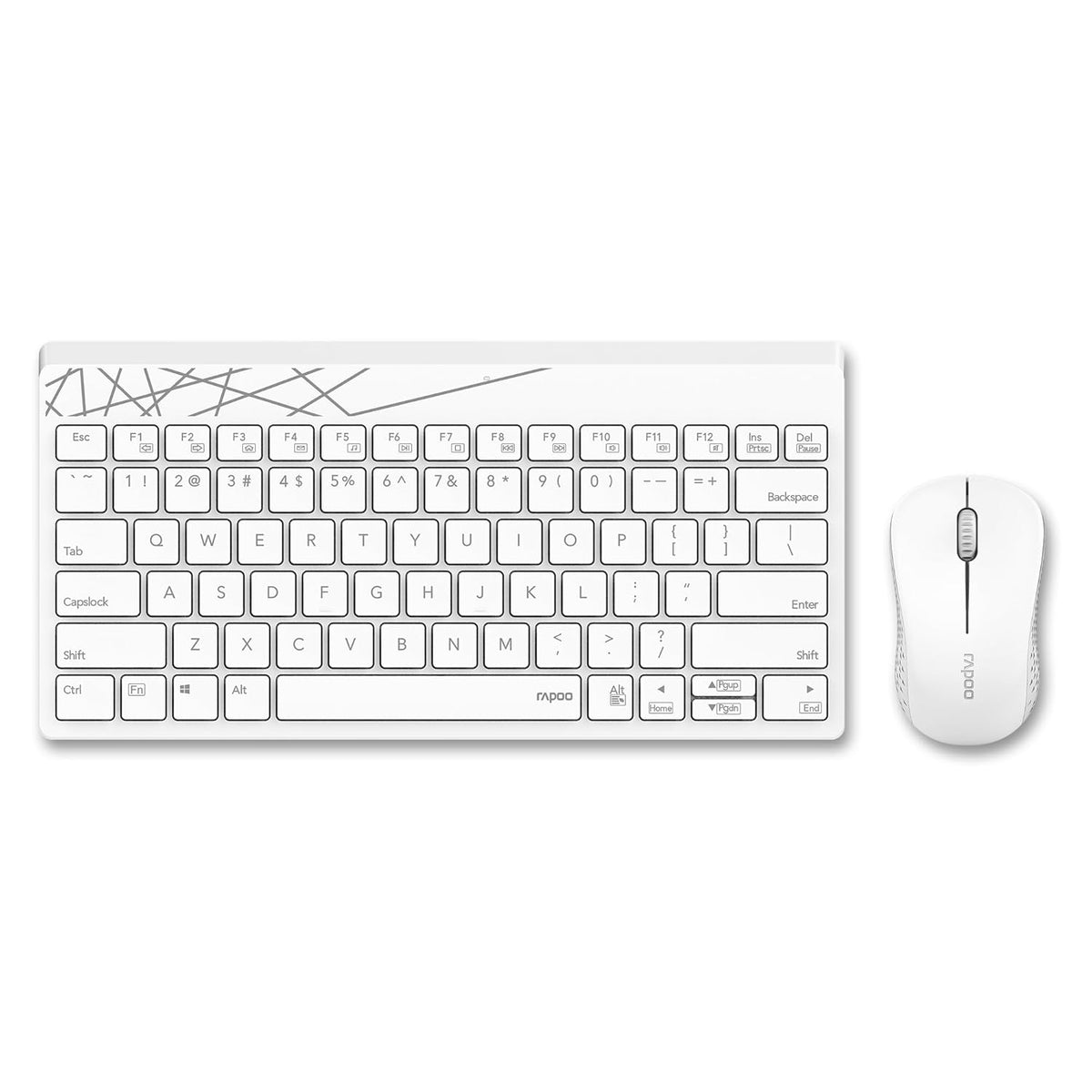 rapoo wireless combo 8000S white