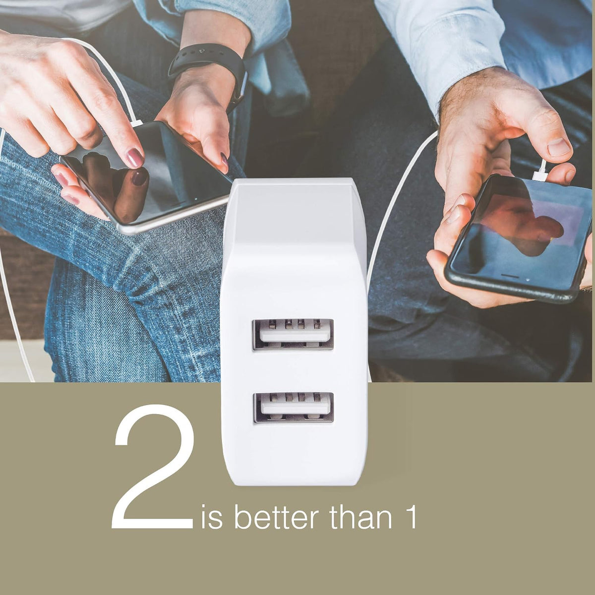 Fingers Dual Usb Adapter + Cable ( Micro Usb)