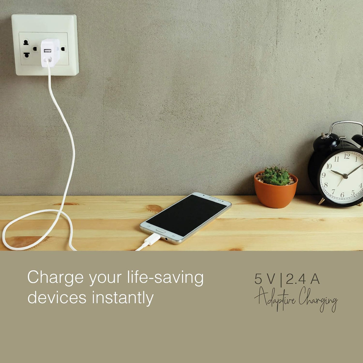 Fingers Dual Usb Adapter + Cable ( Micro Usb)
