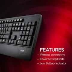 ACER WIRELESS KEYBOARD & MOUSE BLACK - ZCA01SI.2DP