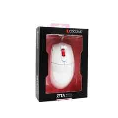 Coconut Wired Mouse WHITE - ZETA