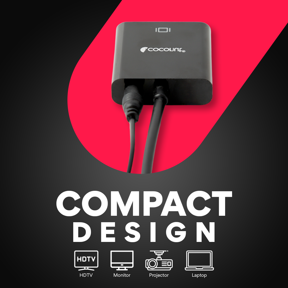 Coconut Hdm to Vga Cable with Audio