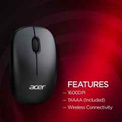 ACER WIRELESS KEYBOARD & MOUSE BLACK - ZCA01SI.2DP