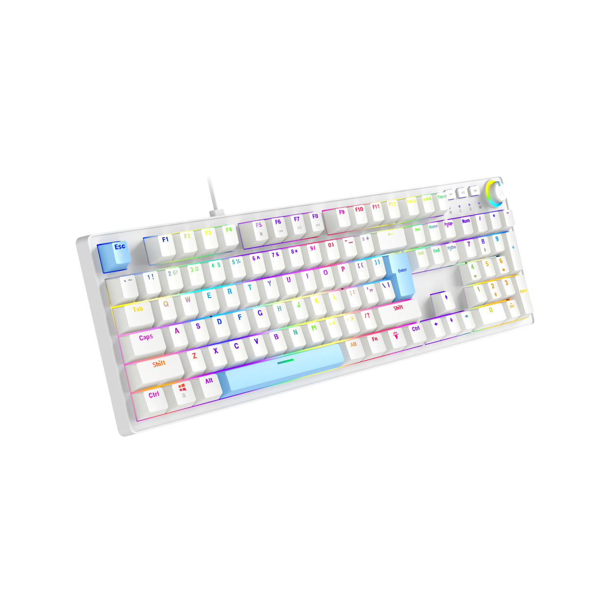 FINGERS MACHO MK1 DUAL MECHANICAL KEYBOARD BK+ORANG
