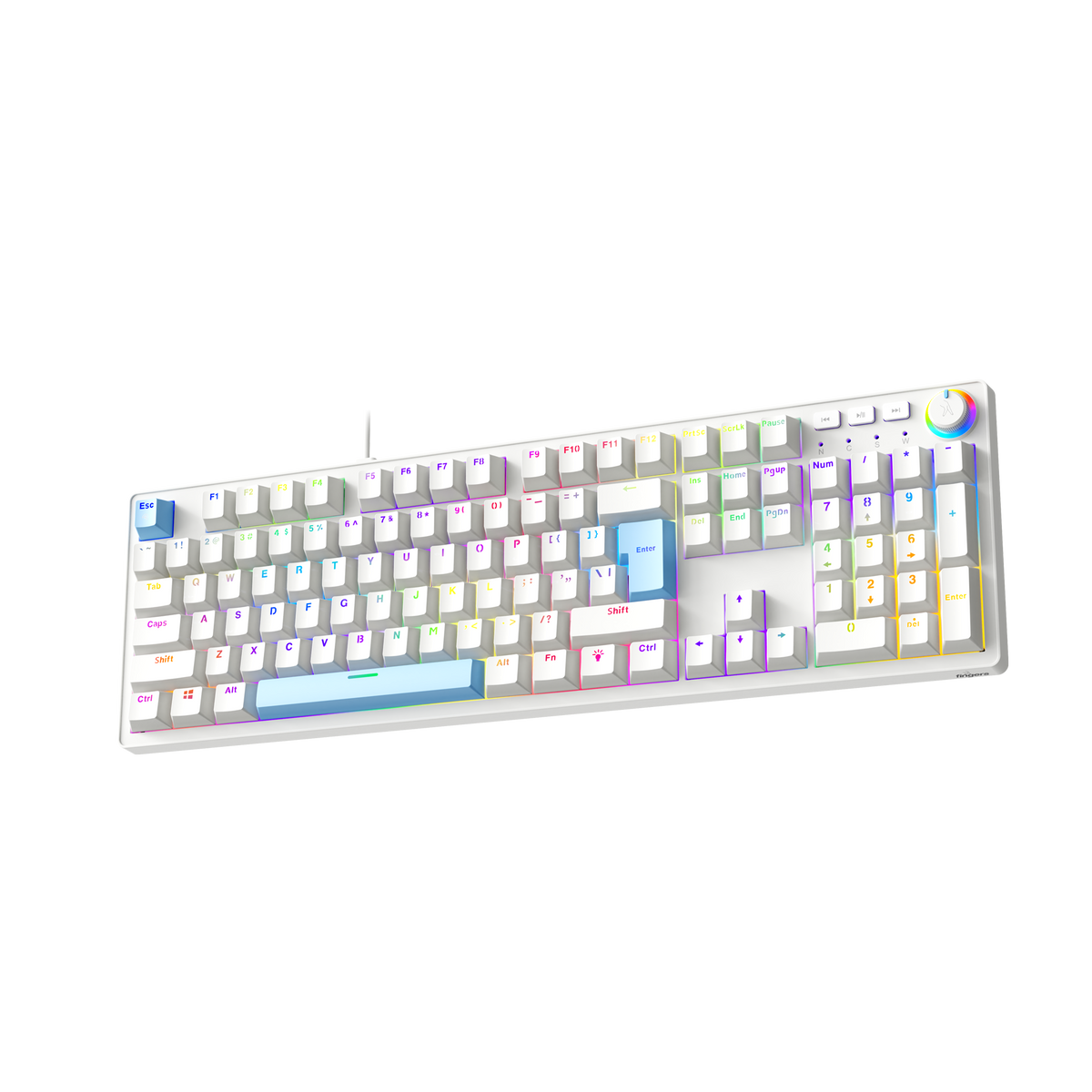 FINGERS MACHO MK1 DUAL MECHANICAL KEYBOARD BK+ORANG