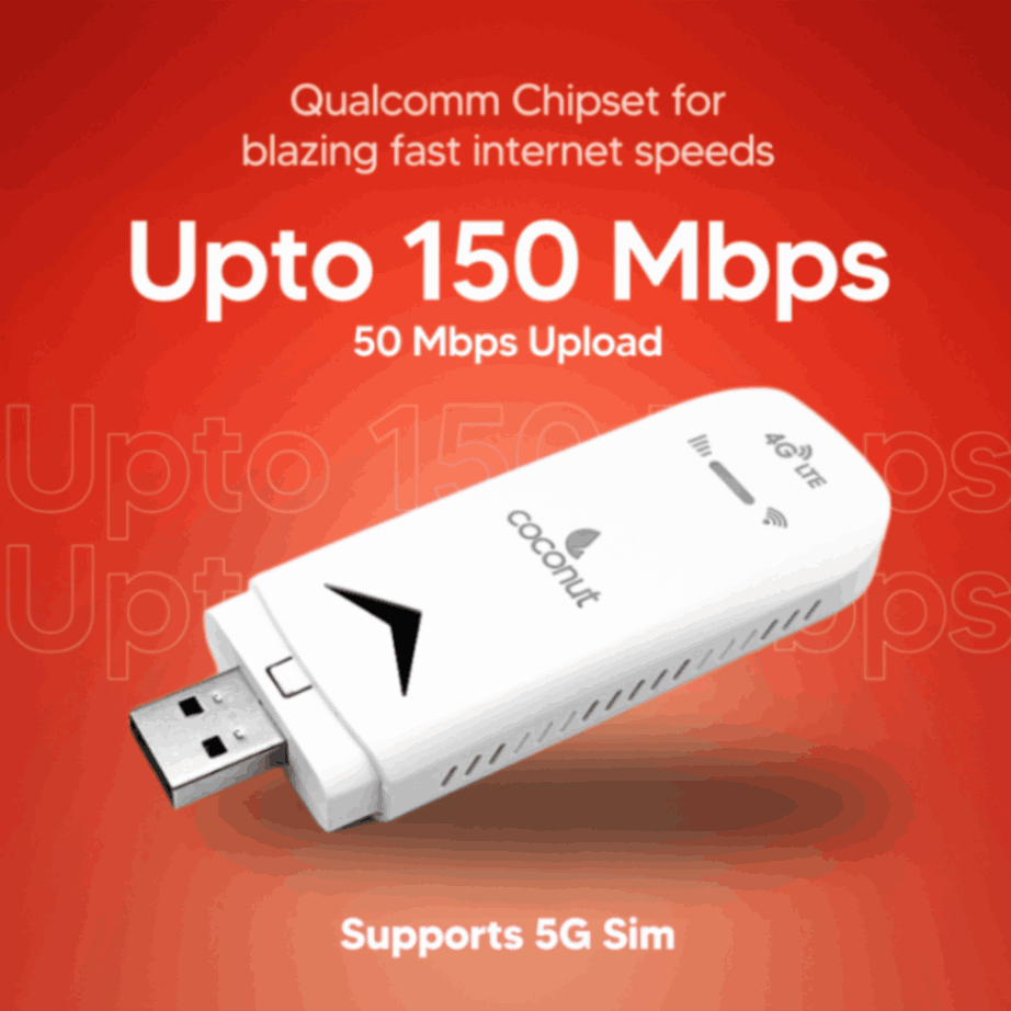 Coconut 4g Usb Donlge Data Card Konnect