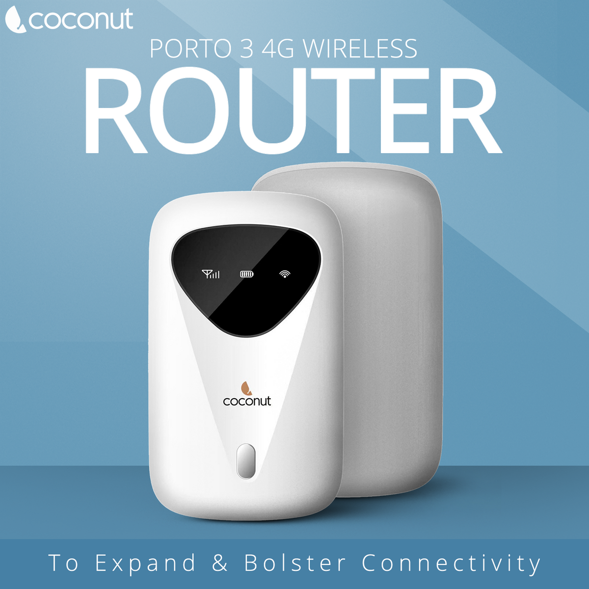 Coconut Porto3Wl 4G Router(White) Data Card