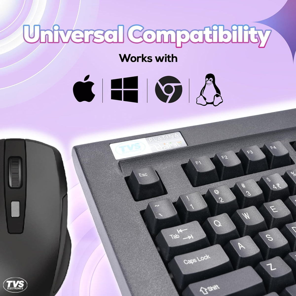 Tvs Platina Wireless Combo