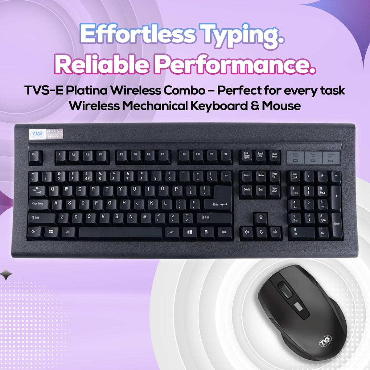 Tvs Platina Wireless Combo