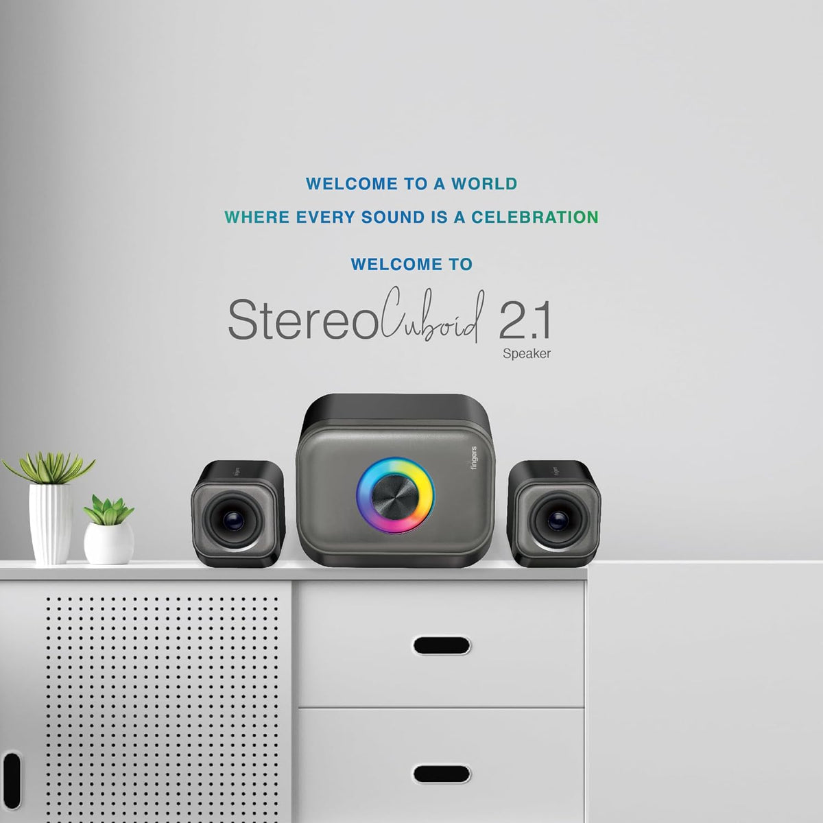 FINGERS 2.1 SPEAKER - STREO CUBOID