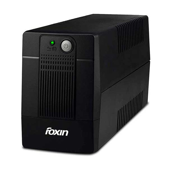 Foxin 600VA/360Watt Black 1 12V batteries ‎360 Watts Dimensions : ‎39.4 x 21.6 x 18.6 cm